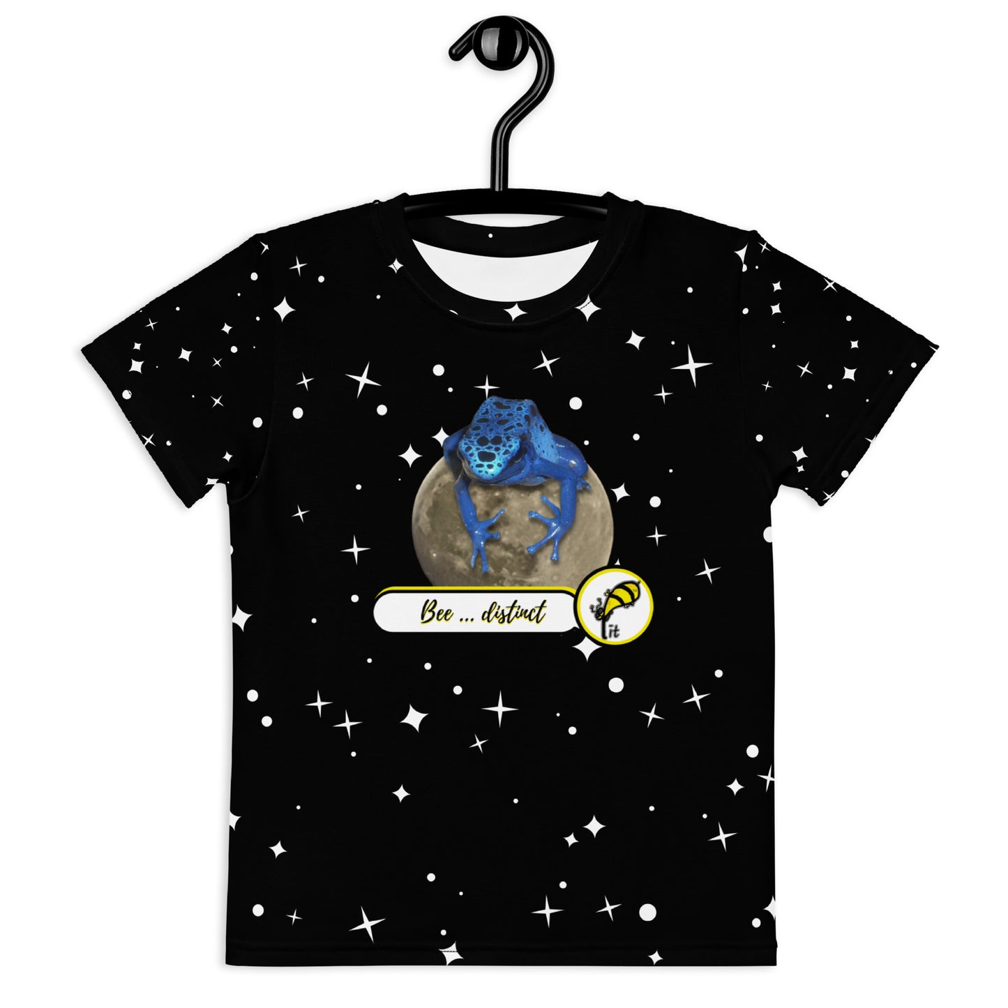 Kids t-shirt Beedistinct crew neck with stars