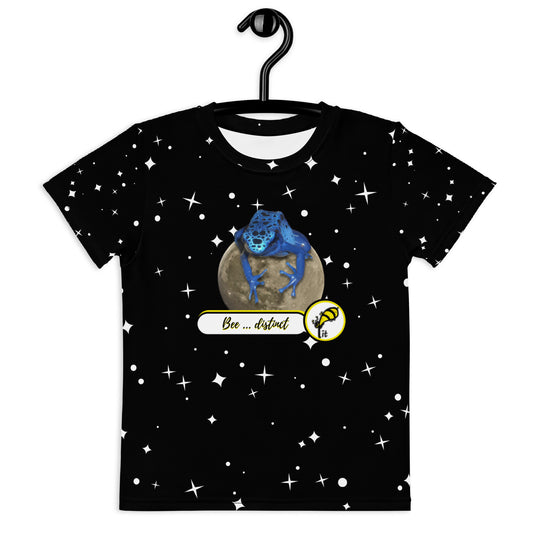Kids t-shirt Beedistinct crew neck with stars