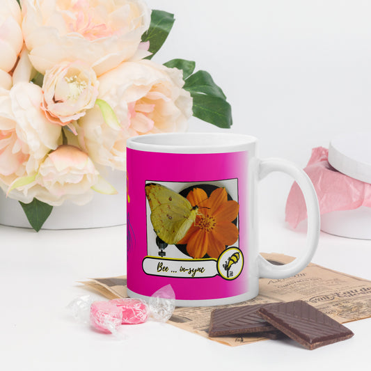 Mug Beein-sync White glossy pink music